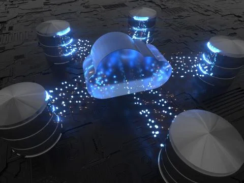 Cloud Computing Technology Stock Photos