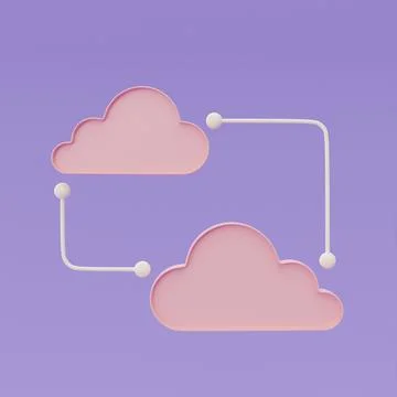 Cloud computing technology symbol, Online data storage for business network c イラスト素材