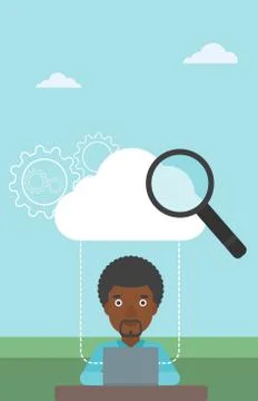 Cloud computing technology vector illustration Stock Illustration