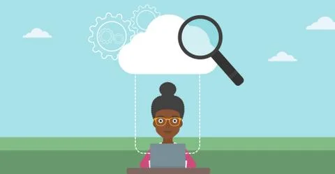 Cloud computing technology vector illustration Stock Illustration