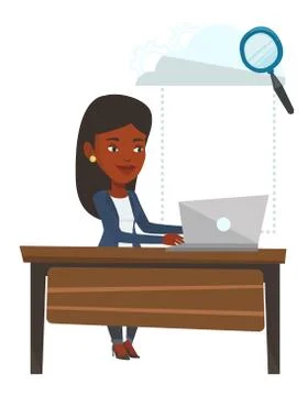 Cloud computing technology vector illustration Stock Illustration