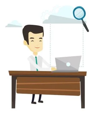 Cloud computing technology vector illustration Stock Illustration