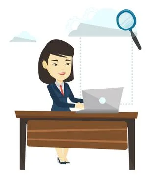 Cloud computing technology vector illustration 스톡 일러스트
