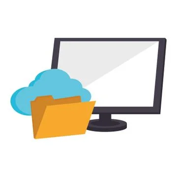 Cloud computing technology vector illustration Stock Illustration