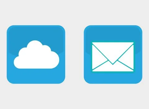 Cloud computing techonlogy Stock Illustration