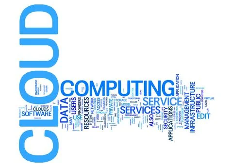 Cloud computing text cloud An image of a cloud computing text cloud Copyri... Stock Photos