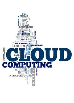Cloud computing text cloud An image of a cloud computing text cloud Copyri... Stock Photos