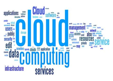 Cloud computing text cloud An image of a cloud computing text cloud Copyri... Stock Photos