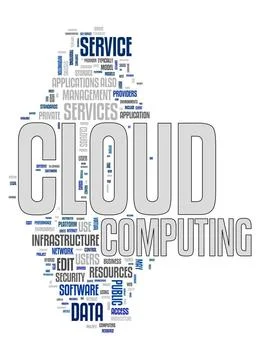 Cloud computing text cloud An image of a cloud computing text cloud Copyri... Stock Photos