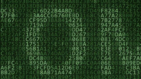 CLOUD COMPUTING text consisting of many symbols on computer monitor. 3d 動画素材 161386369