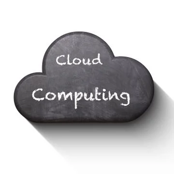 Cloud computing training education concept Stock Illustration