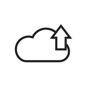 Cloud Computing Upload Stock Illustration
