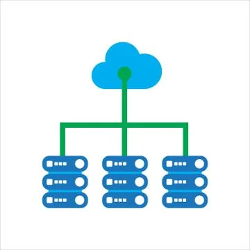 Cloud computing. vector icon concept. Illustrazione stock