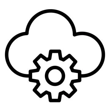 Cloud Computing Vector Icon Design Illustration Stock Illustration