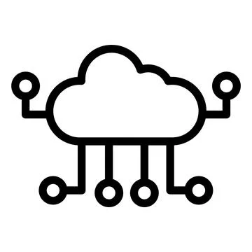 Cloud computing Vector Icon Design Illustration 스톡 일러스트