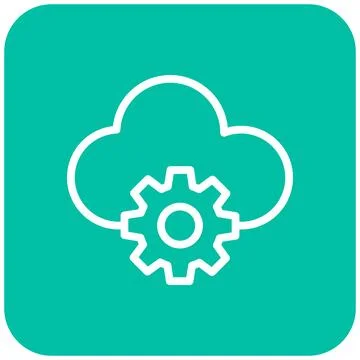 Cloud Computing Vector Icon Design Illustration Stockillustratie