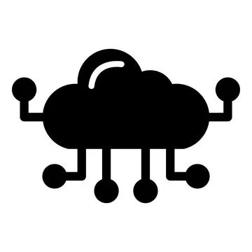 Cloud computing Vector Icon Design Illustration Stock Illustration