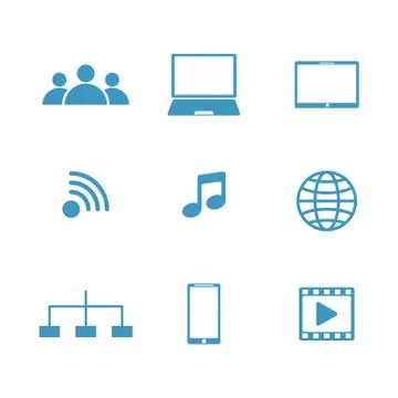 Cloud computing vector icon Stock Illustration