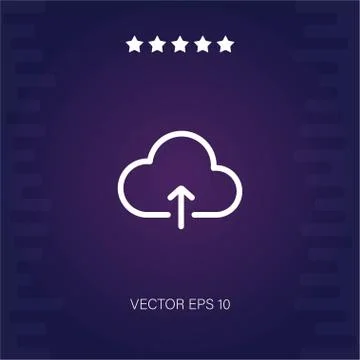 Cloud computing vector icon 스톡 일러스트