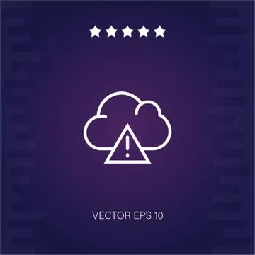 Cloud computing vector icon Stock Illustration