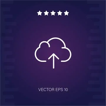 Cloud computing vector icon Illustrazione stock