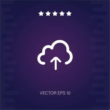 Cloud computing vector icon Stock Illustration