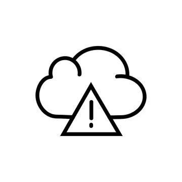 Cloud Computing Vector Icon Stock Illustration