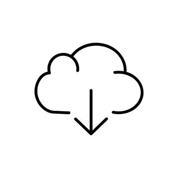 Cloud Computing Vector Icon Stock Illustration