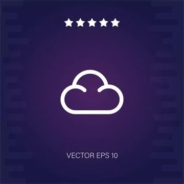 Cloud computing vector icon Stock Illustration