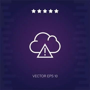 Cloud computing vector icon Stock Illustration