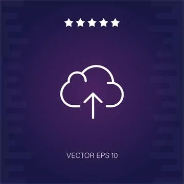 Cloud computing vector icon Illustrazione stock
