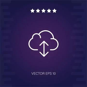 Cloud computing vector icon 스톡 일러스트