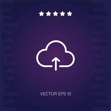 Cloud computing vector icon Stock Illustration