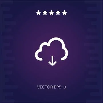 Cloud computing vector icon Stock Illustration