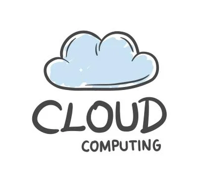 Cloud computing vector Stock Illustration