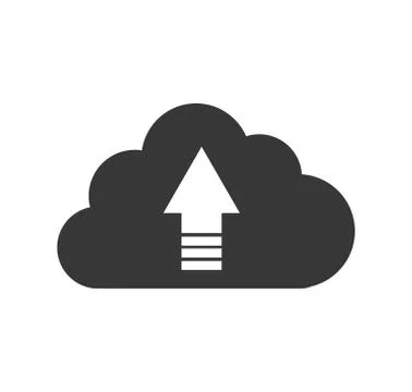 Cloud computing web internet icon. Vector graphic 스톡 일러스트