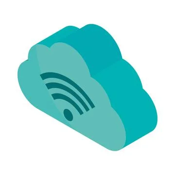 Cloud computing wifi Stock Illustration