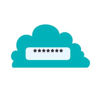 Cloud computing wifi technology icon.  Vector graphic Illustrazione stock