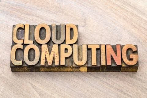 Cloud computing word abstract in wood type cloud computing - word abstract... Stock Photos