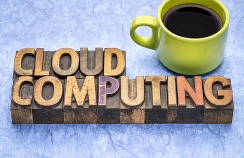 Cloud computing word abstract in wood type cloud computing - word abstract... Stock Photos