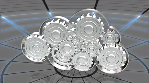 Cloud Computing Works Concept 库存影片 58159600