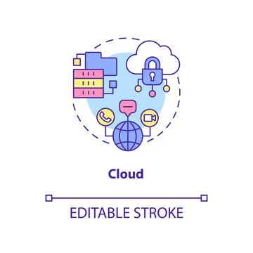 Cloud concept icon Stock-Illustration
