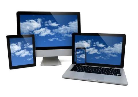 Cloud concept Stock Illustration