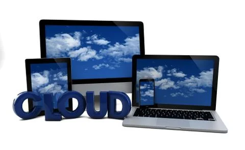 Cloud concept Stock Illustration