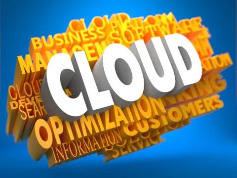 Cloud  Concept. Stock Illustration
