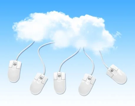 The cloud concept Stock Illustration