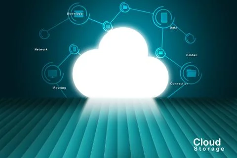 Cloud concept Illustrazione stock