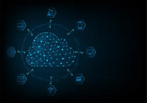 Cloud concept Stock Illustration