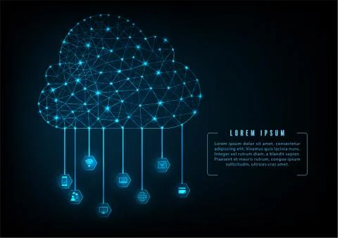 Cloud concept Stock Illustration