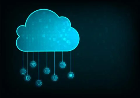 Cloud concept Illustrazione stock
